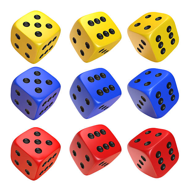 istock Red, blue and yellow photorealistic 3d cube for games. 2236395258