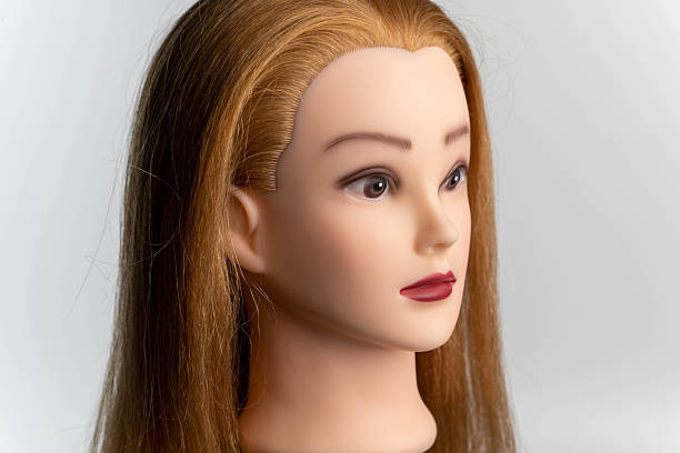 istock Mannequin head for hairdressing practice and beauty training 2236396029