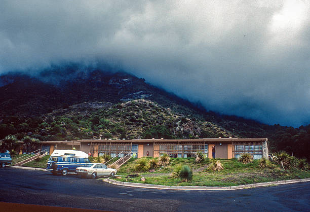 istock Big Bend NP - Mountains, Clouds & Lodge at Chisos Basin - 1984 2236433439