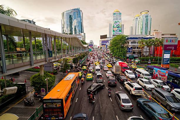 istock Traffic jam in Bangkok 2236444221