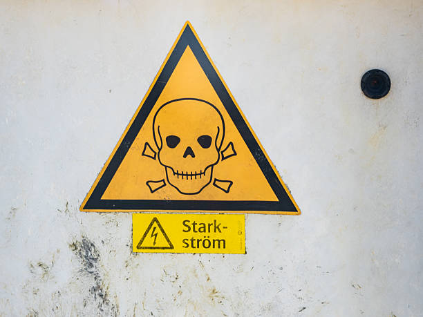 istock High voltage warning sign with skull symbol in Sweden advising caution against electrical hazards 2236444356