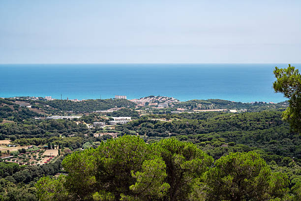 istock Landscape with sea and city. 2236447080