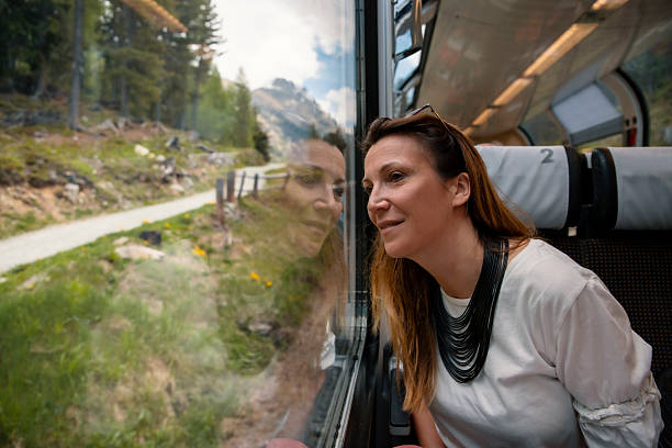 istock She enjoys the incredible panoramic view from the train 2236450819