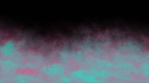 istock Fog, This is a blue and pink smoke or fog overlay to create a special effect on photos and designs. 2236452334