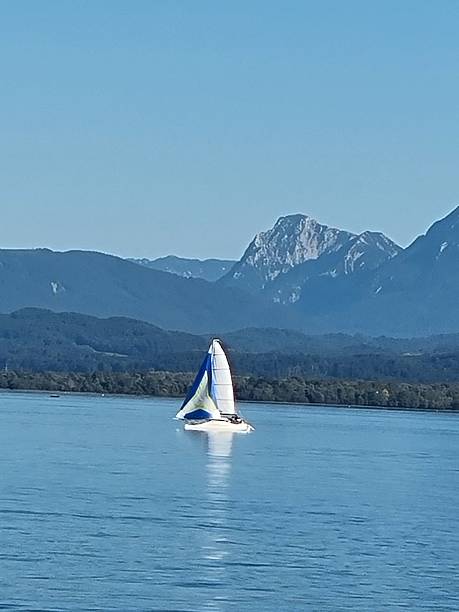 istock Sailing boat on the Chiemsee 2236454340