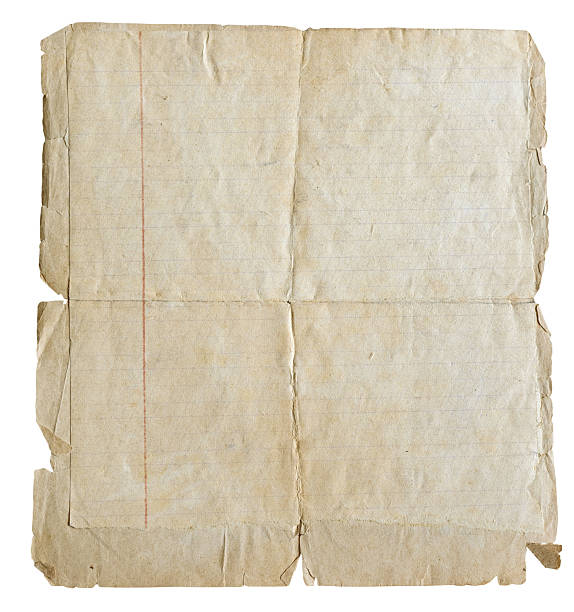 istock unfolded blank sheet of old lined paper isolated 2236455751