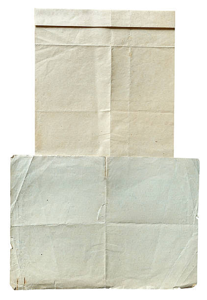 istock two glued unfolded blank sheets of old gray paper 2236455754