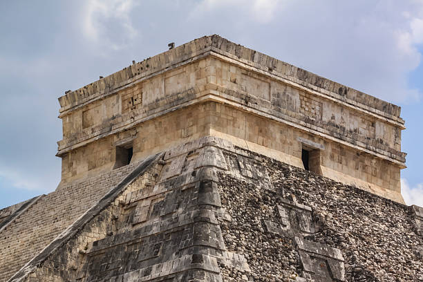 The Temple of Kukulcan, also known as El Castillo, is the imposing step pyramid at Chichen Itza, Yucatan, Mexico. With 365 steps symbolizing the days of the year, it reflects the advanced Mayan astronomical knowledge and, during the equinoxes, creates the visual effect of a snake descending its steps, representing the god Kukulcan.