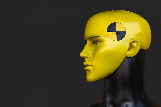 istock Crash Test Dummy, mannequin head, human imitation, robot, artificial intelligence AI 2236464685