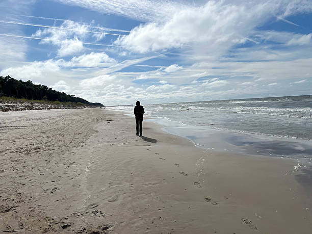 istock An empty beach in Mrzezyno, on the Baltic Sea, Poland, in May 2236472121