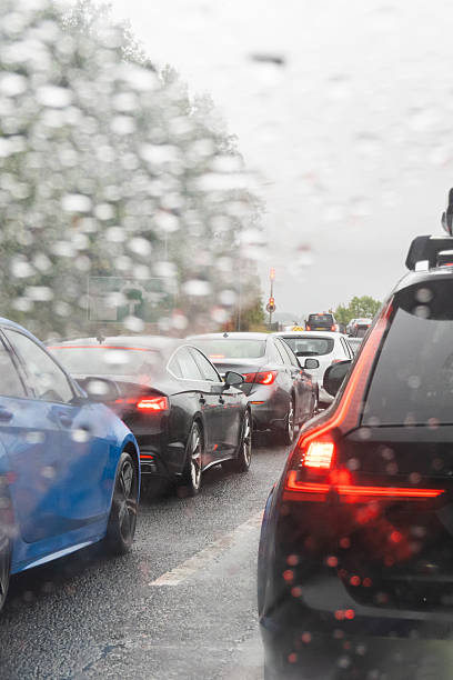 istock Blurred image of urban street at peak time 2236473169