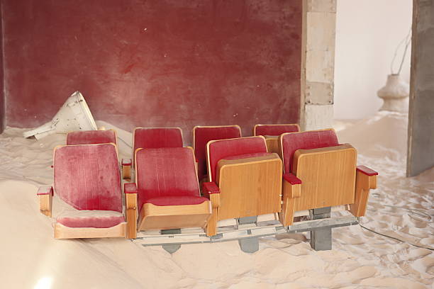 istock Abandoned Vintage Theater Seats are found within a Dusty and Neglected Environment 2236473869