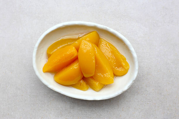 istock Sliced peaches in syrup served in a bowl 2236491466
