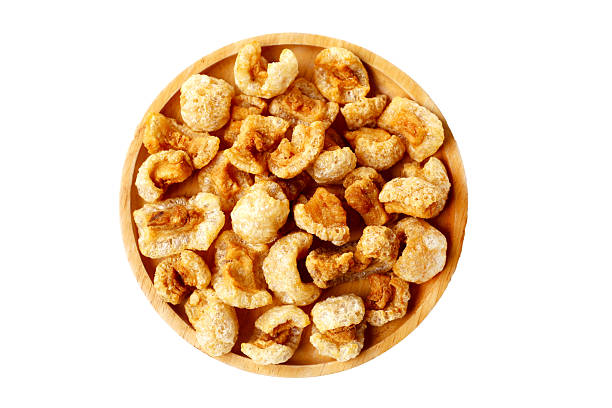 istock Crispy pork cracklings, a crunchy savory snack. 2236494389