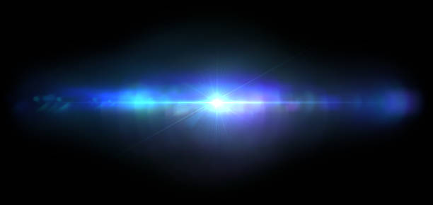 istock Scifi lighting ray futuristic on black backgrounds 2236496554