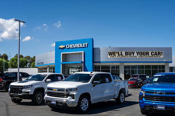 A view of the Autonation Chevrolet dealership in Santa Clarita, California