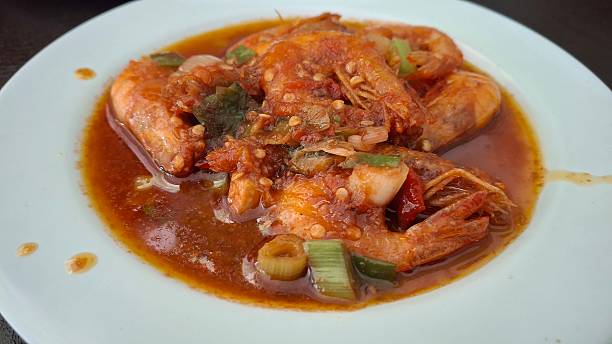 istock Udang asam manis or prawn on plate. 2236509084
