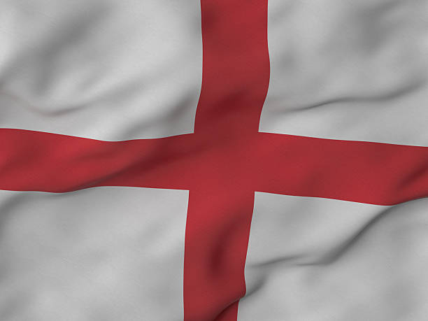 istock Wrinkled fabric England flag 2236520020