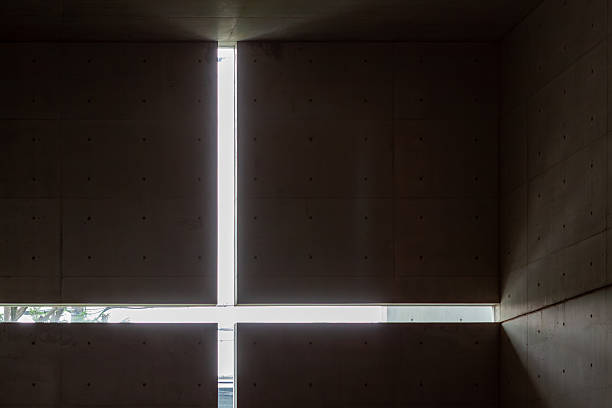 Church of the Light designed by Tadao AndoOsaka, Japan - September 7, 2014: The Church of the Light is the main chapel of the Ibaraki Kasugaoka Church, a member church of the United Church of Christ in Japan.
