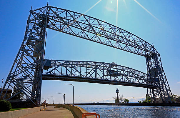 istock View at Aerial Lift Bridge 2236523045