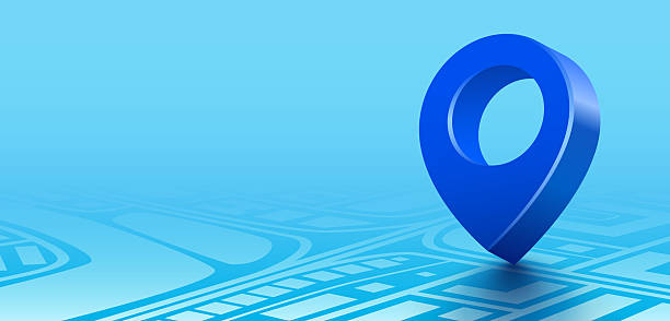 istock Map with 3d location pin icon symbol or gps travel route navigation markers and transportation place pointer. 2236524061