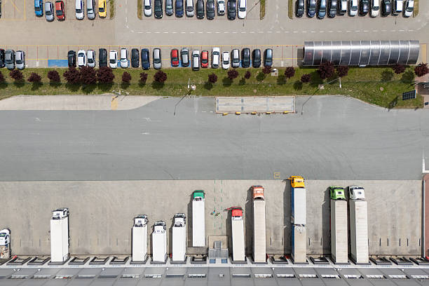 istock Aerial view of logistics center. 2236528240