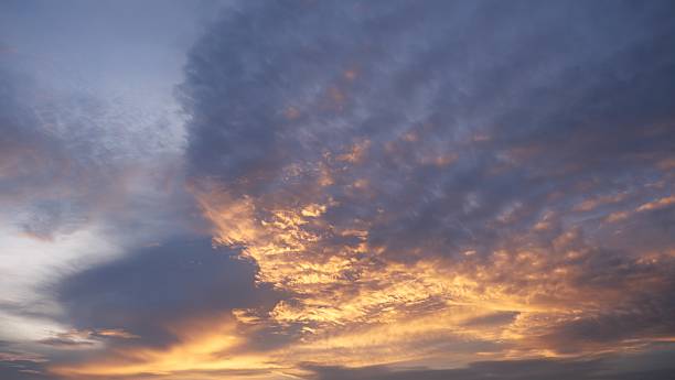 istock The evening sky has beautiful colors of sunlight hitting the clouds. 2236528517