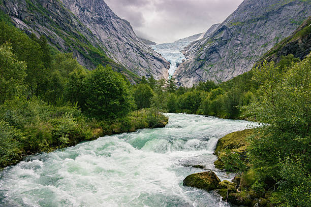 Briksdalsbreen glacier view, Norway