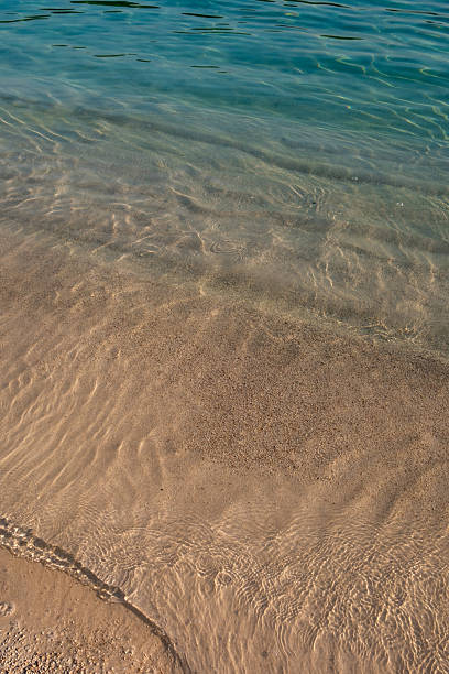 istock Clear turquoise shallows and soft wave on sandy beach — Ksamil, Albania (Ionian coast) 2236531302