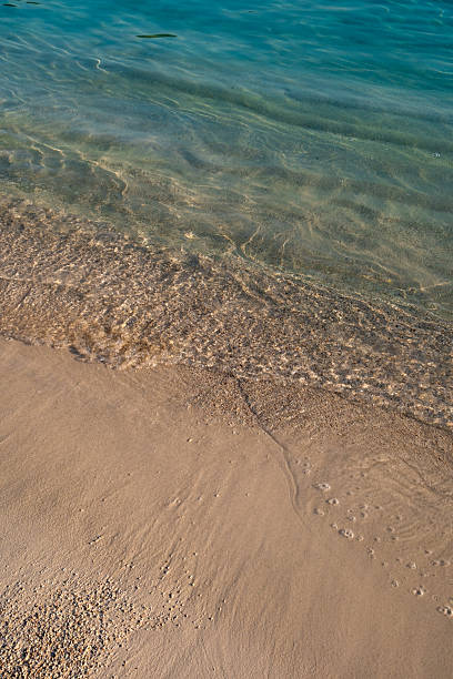 istock Clear turquoise shallows and soft wave on sandy beach — Ksamil, Albania (Ionian coast) 2236531314