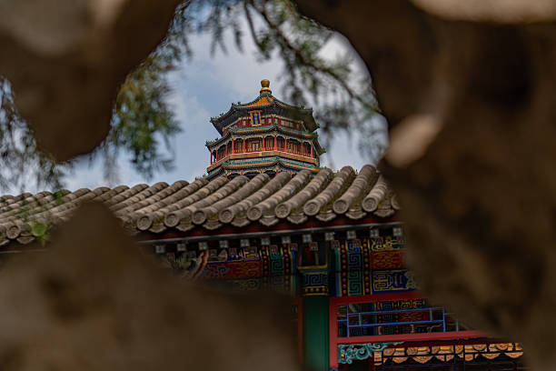 istock Chinese style pagoda in Beijing 2236534647