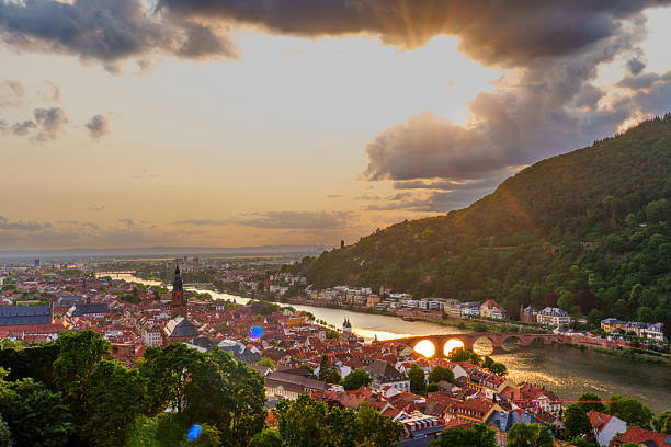istock Stunning Sunset Over Heidelberg, Germany With River and Historic Architecture 2236534975