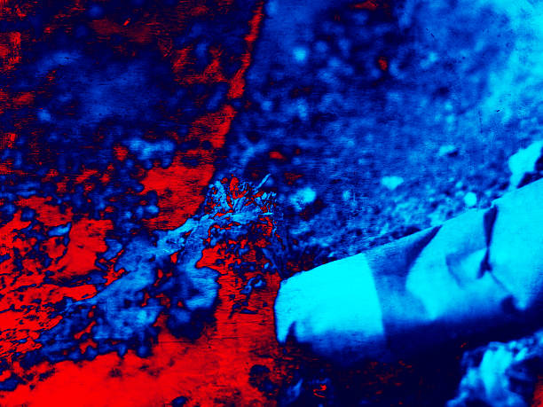 3d illusion photo in red blue