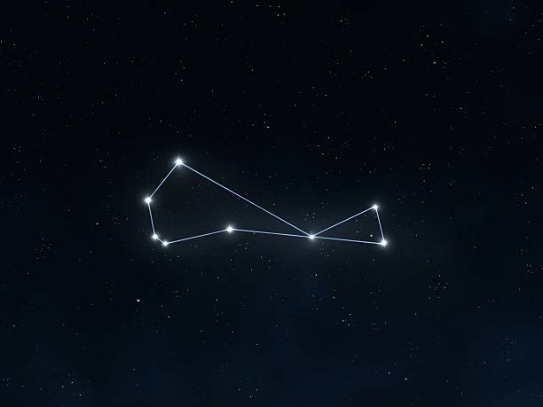 istock Piscis austrinus constellation in the starry night sky. 2236543231