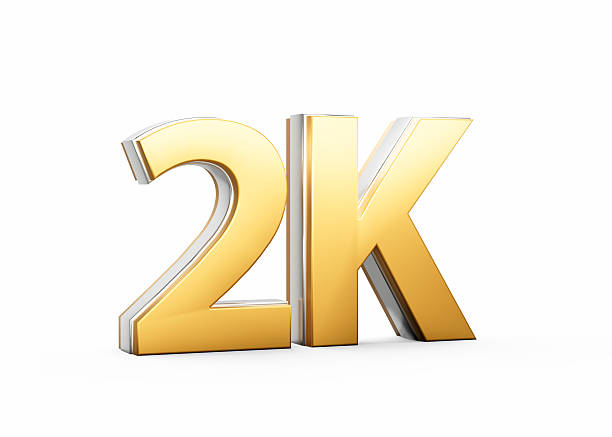 istock Golden 2K Text With Metallic Gleam Emphasizing Its Milestone Or Resolution Symbolism 3D Illustration 2236548025