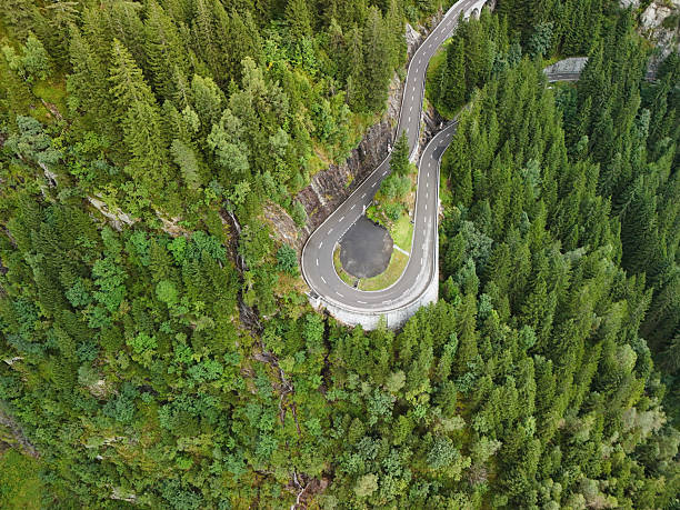 istock Scenic Mountain Road Curve on Swiss Susten Pass 2236583001