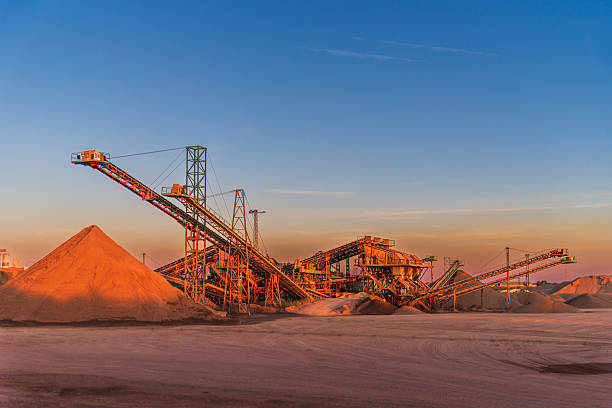 istock Machinery for gravel processing and classification in a quarry 2236585705