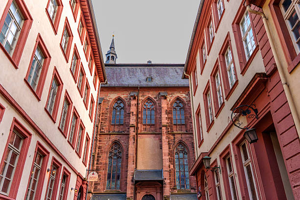 Exterior of the Historic Jesuit Church in Heidelberg Baden Württemberg Germany.