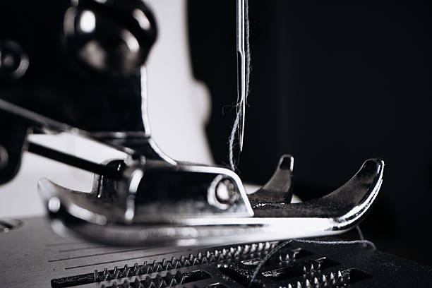 istock Close-up of sewing machine needle and presser foot 2236589822