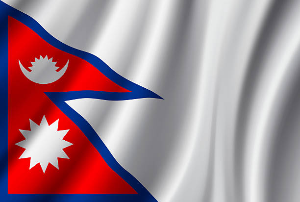 istock Flag of Nepal. Vector Waving Flag Background. High detailed Realistic Illustration 2236619881