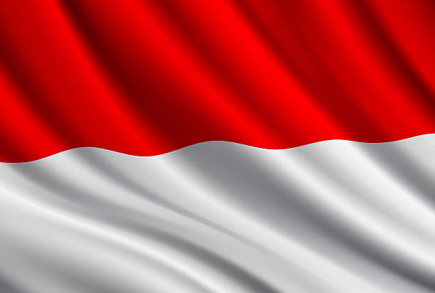 istock Flag of Monaco. Vector Waving Flag Background. High detailed Realistic Illustration 2236619922