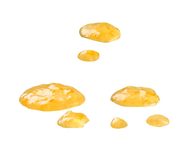 istock Orange jam stains isolated on white background. Orange jam splash  isolated. 2236625572