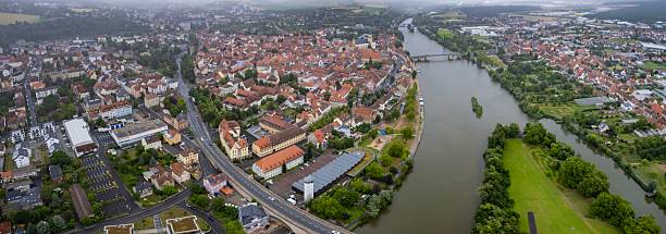 istock Aerial view around the city Kitzingen 2236637302