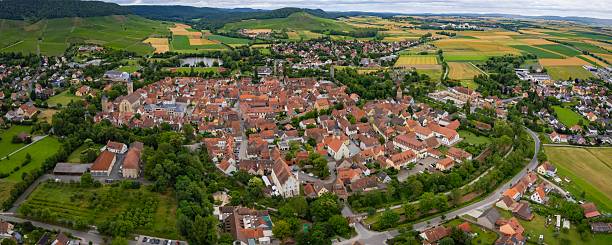 istock Aerial view around the city Iphofen 2236637446