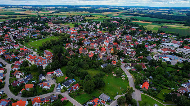 istock Aerial view around the city Gerabronn 2236638409