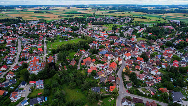 istock Aerial view around the city Gerabronn 2236638488