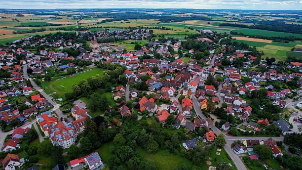 istock Aerial view around the city Gerabronn 2236638562