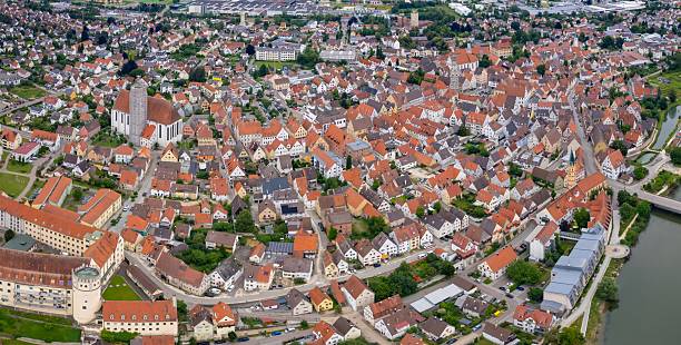 istock Aerial view around the city Lauingen 2236638691