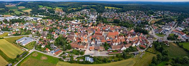 istock Aerial view around the old town of the city Heideck 2236638708
