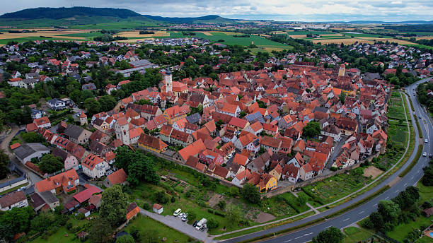 istock Aerial view around the city Mainbernheim 2236639460